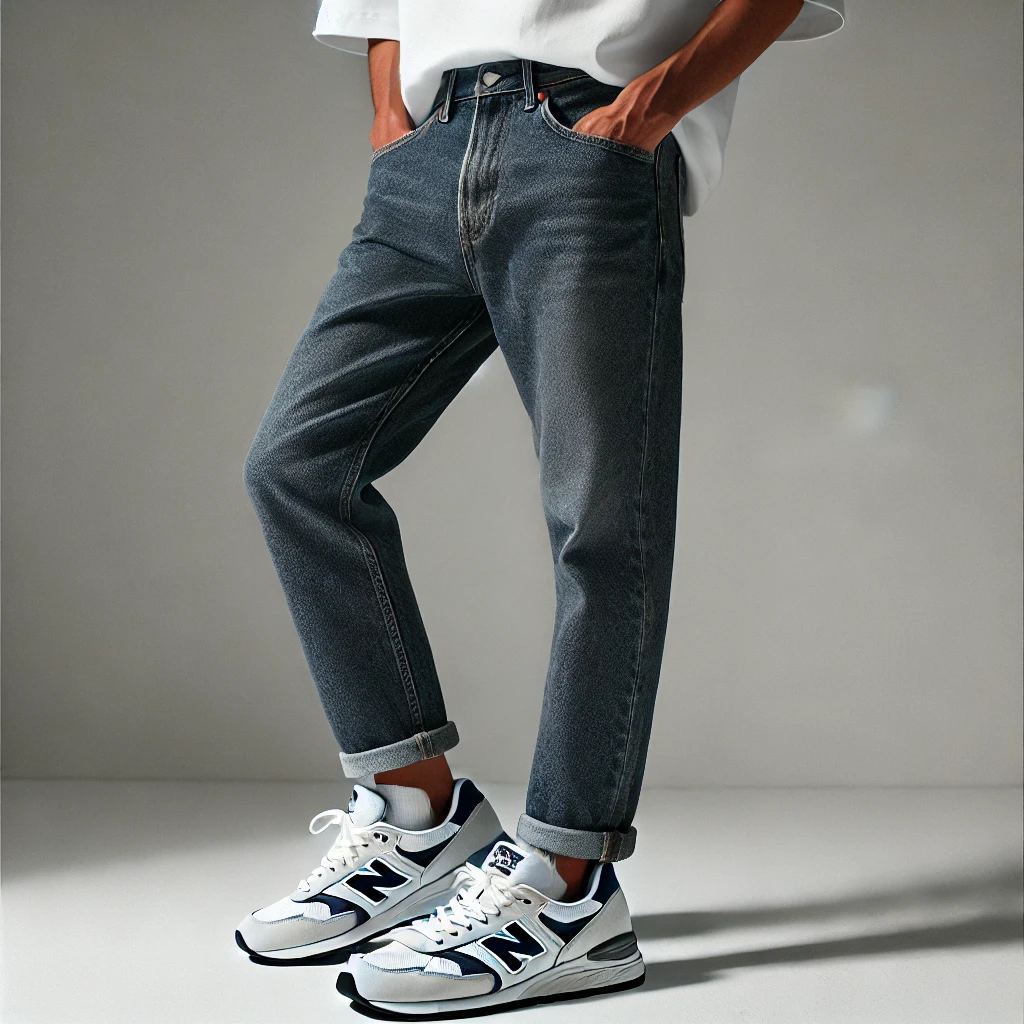 New Balance 990 with Jeans and T-Shirt